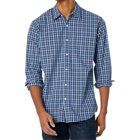 Amazon Essentials Men’s Plaid Button Down Shirt – XL – NWT - Picture 2 of 12